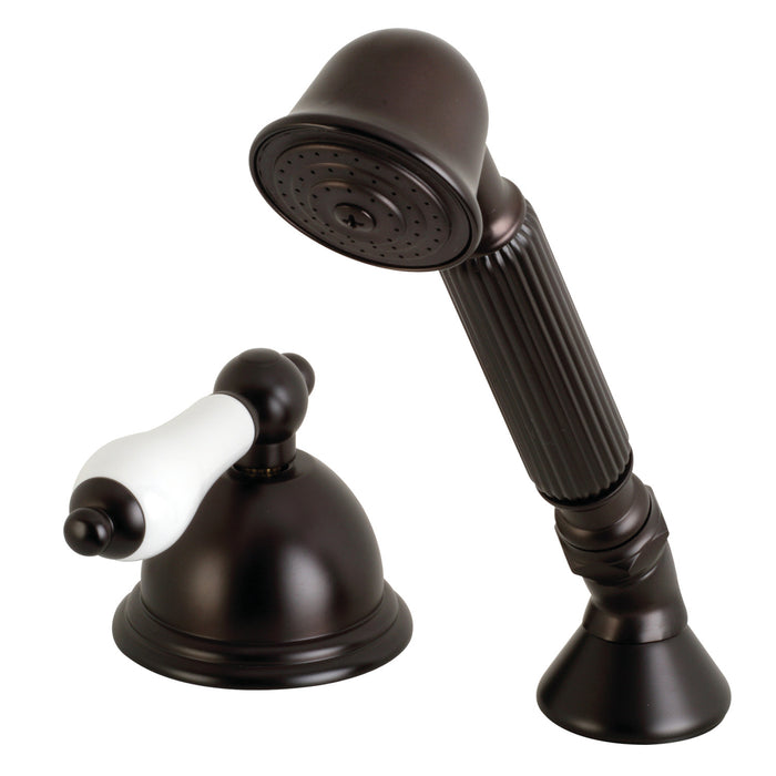 Kingston Heirloom KSK3355PLTR - Vintage Deck Mount Hand Shower with Diverter for Roman Tub Faucet, Oil Rubbed Bronze