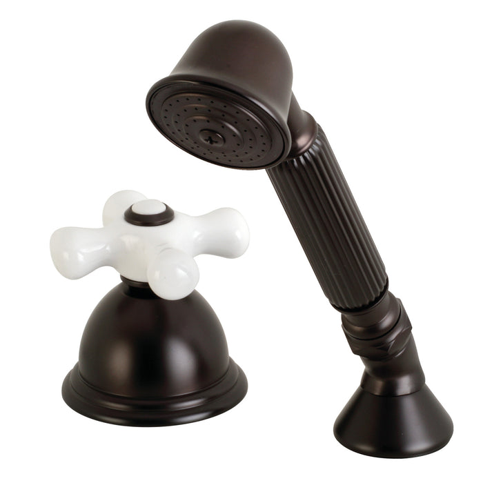Kingston Heirloom KSK3355PXTR - Vintage Deck Mount Hand Shower with Diverter for Roman Tub Faucet, Oil Rubbed Bronze