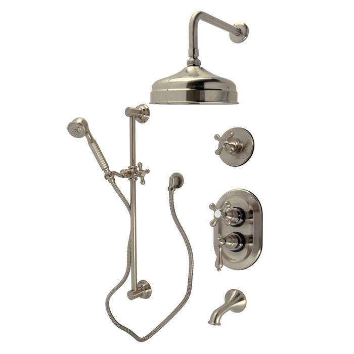 Restoration KSK36380AX Thermostatic Tub and Shower System, Brushed Nickel