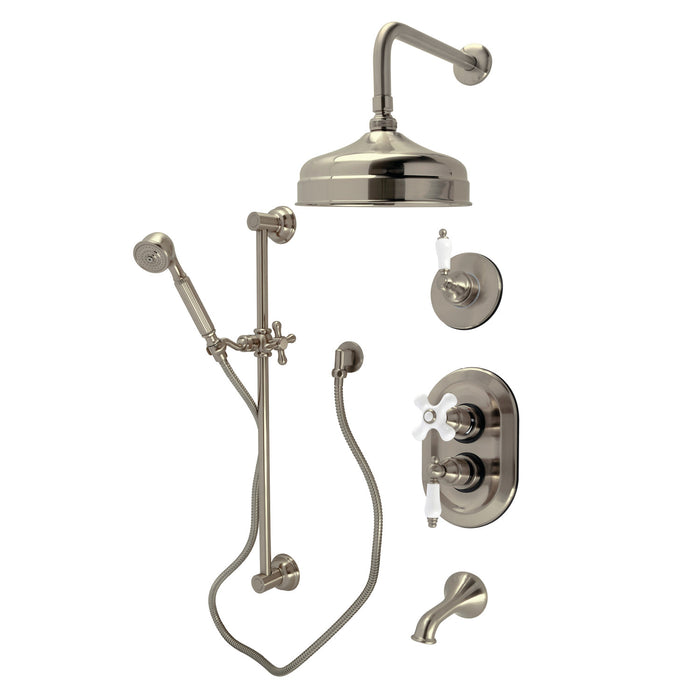 Restoration KSK36380PL Thermostatic Tub and Shower System, Brushed Nickel