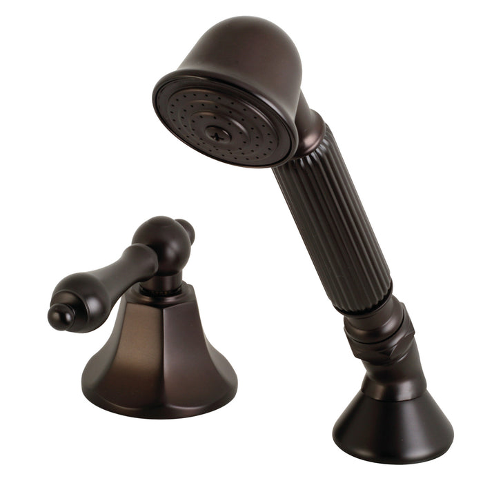 Kingston Tulare KSK4305ALTR Deck Mount Hand Shower with Diverter for Roman Tub Faucet, Oil Rubbed Bronze