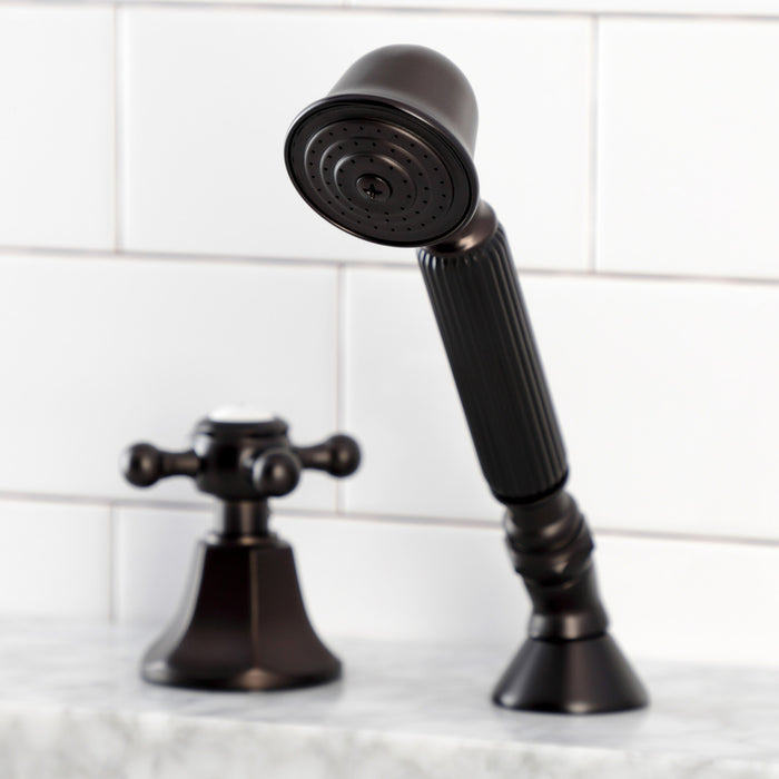 Kingston Tulare KSK4305BXTRDeck Mount Hand Shower with Diverter for Roman Tub Faucet, Oil Rubbed Bronze
