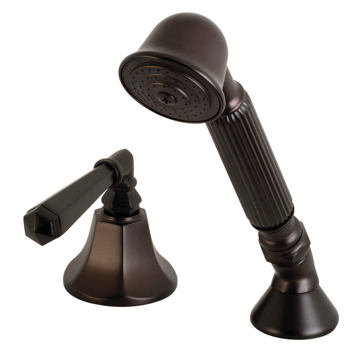Kingston Tulare KSK4305HLTR Deck Mount Hand Shower with Diverter for Roman Tub Faucet, Oil Rubbed Bronze