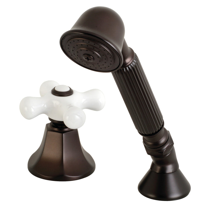 Kingston Tulare KSK4305PXTR Deck Mount Hand Shower with Diverter for Roman Tub Faucet, Oil Rubbed Bronze