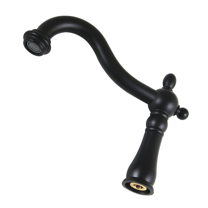 Heritage KSP1260 1.8 GPM 6-1/2 Inch Brass Faucet Spout, Matte Black