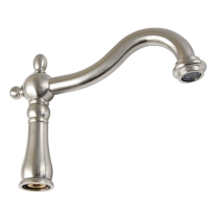 Heritage KSP1268 1.8 GPM 6-1/2 Inch Brass Faucet Spout, Brushed Nickel