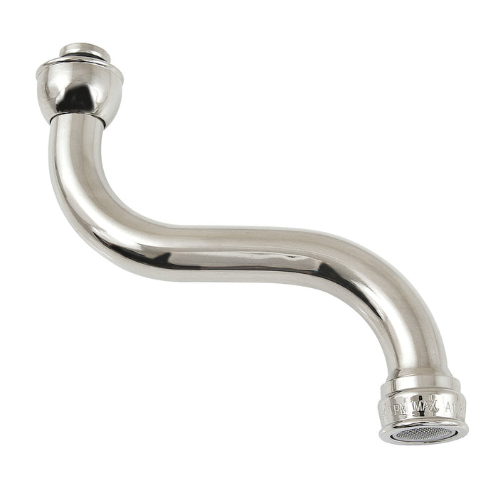 KSP2116 1.2 GPM Brass Faucet Spout, Polished Nickel