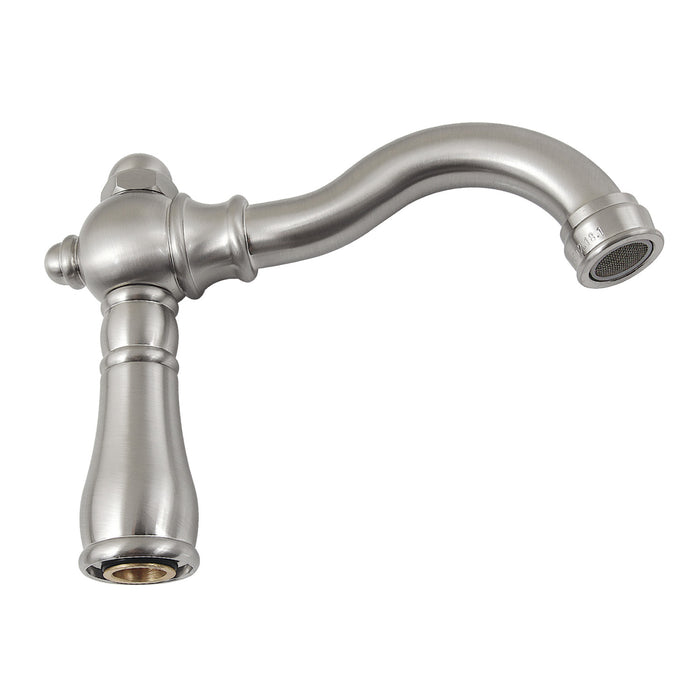 Vintage KSP3258 5-1/2" Brass Faucet Spout, 1.8 GPM, Brushed Nickel