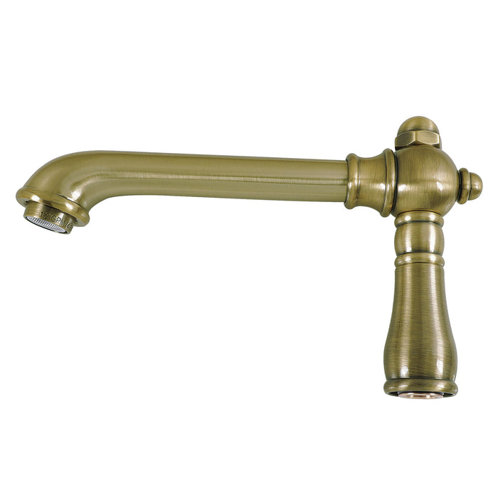 Kingston English Country KSP7243 6-5/8" Brass Faucet Spout, 1.2 GPM, Antique Brass