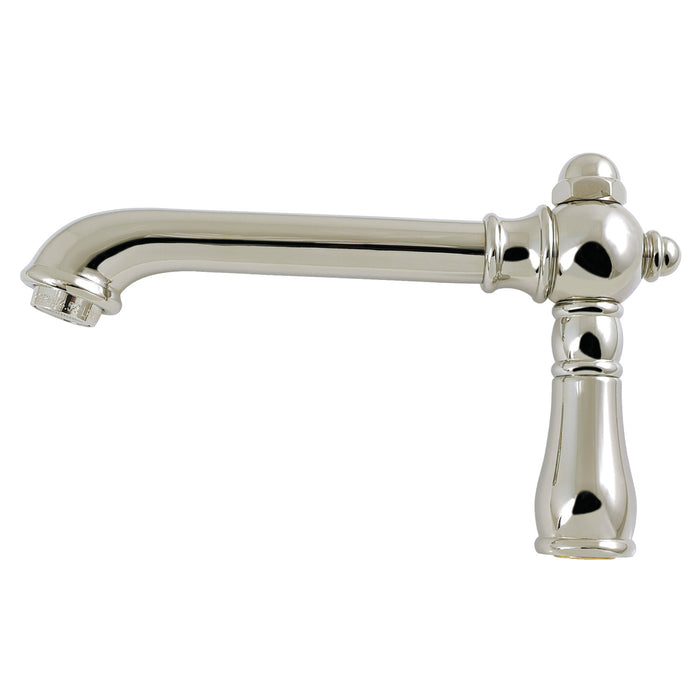 Kingston English Country KSP7246 6-5/8" Brass Faucet Spout, 1.2 GPM, Polished Nickel