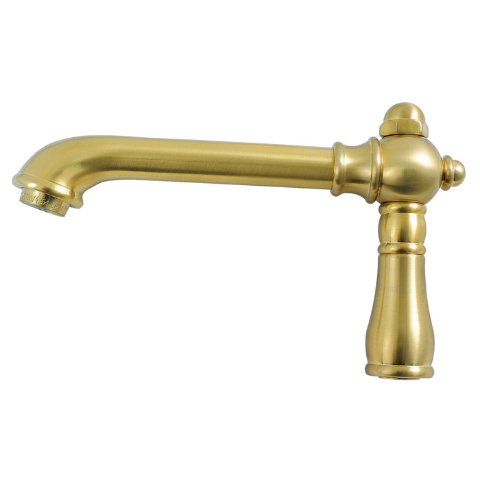 Kingston English Country KSP7247 6-5/8" Brass Faucet Spout, 1.2 GPM, Brushed Brass