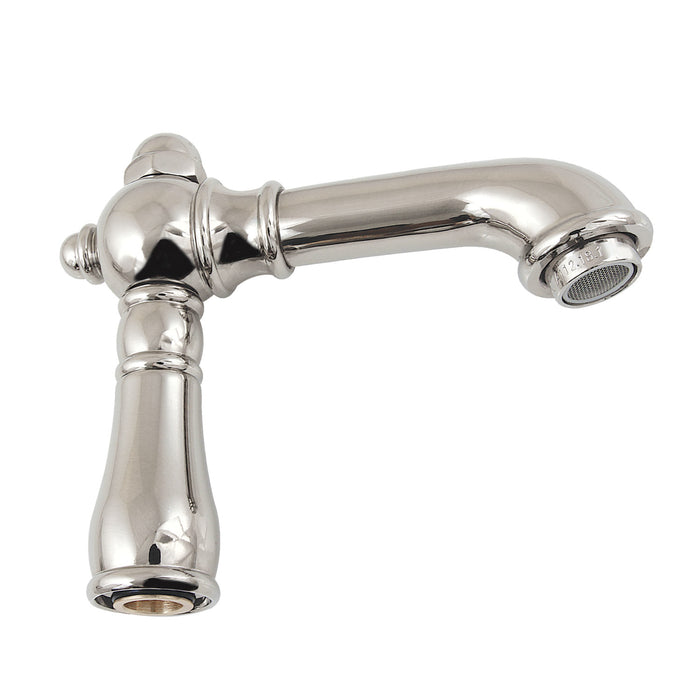 Kingston English Country KSP7256 4-1/2" Brass Faucet Spout, 1.2 GPM, Polished Nickel