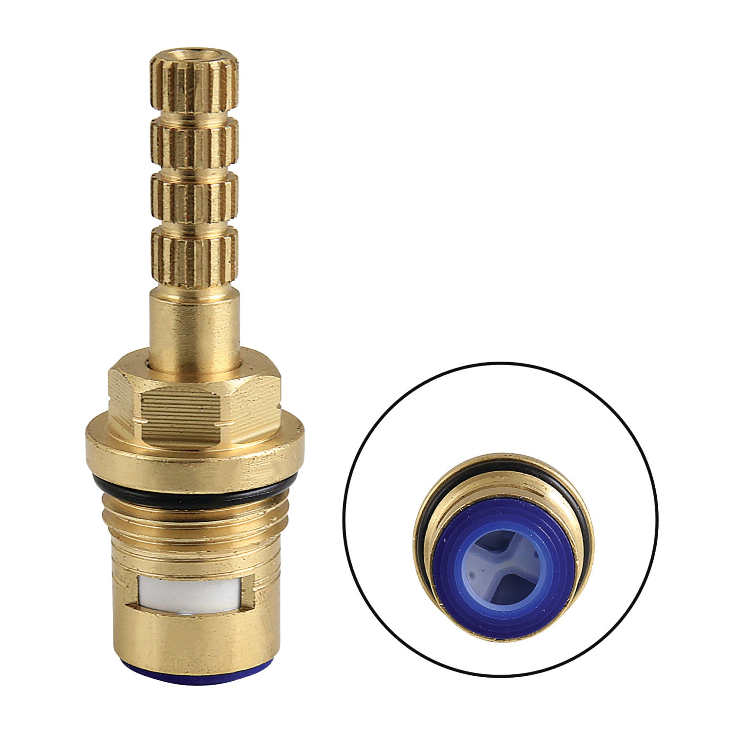 Kingston Brass KSRP3891C Ceramic Disc Cartridge Replacement - Raw Finish, 2-13/16 Inch Height - View #9