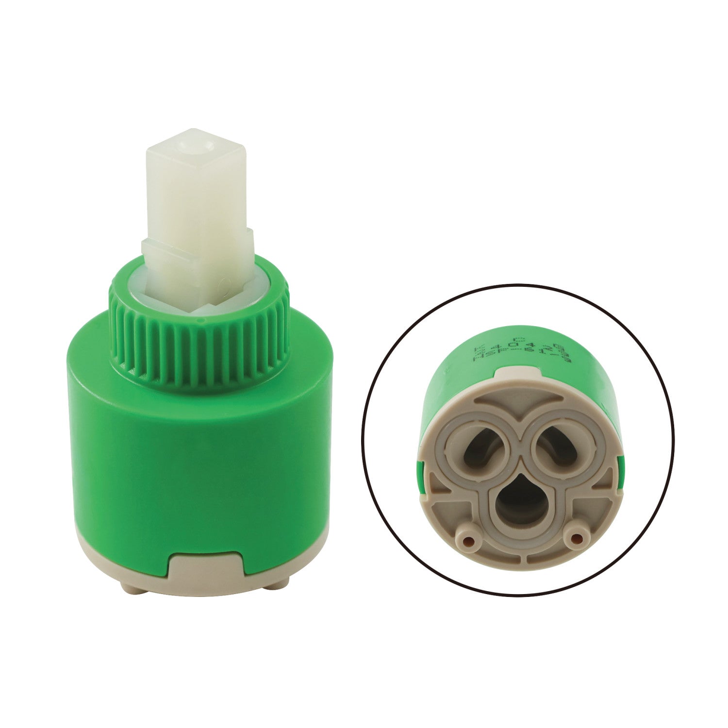 Kingston Brass KSRP3891C Ceramic Disc Cartridge Replacement - Raw Finish, 2-13/16 Inch Height