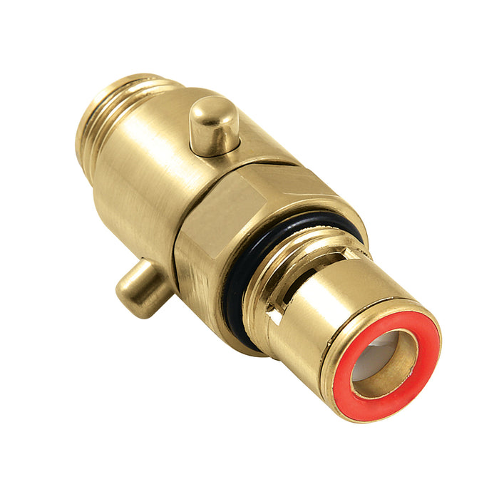 Kingston KSRP7017D Freestanding Tub Filler Diverter Cartridge, Brushed Brass