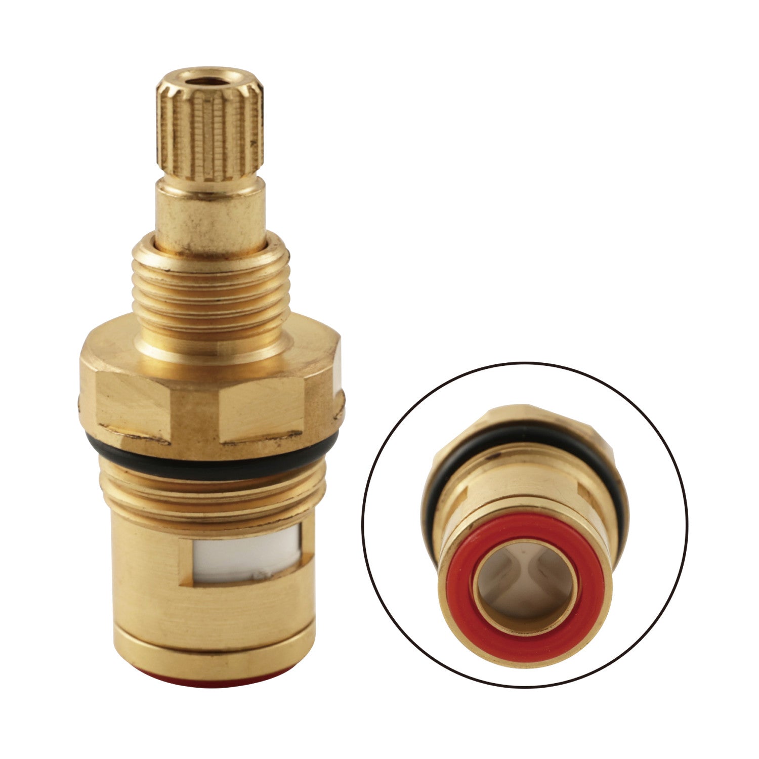 thumbnail image 2 of Kingston Brass KSRPL3200CC Ceramic Disc Cartridge - Cold Water For CC Basin Faucets, 2-1/16" 2 of 9