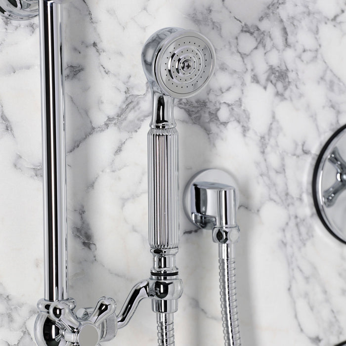Kingston KSS3631AX Pressure Balanced Shower System with Slide Bar and Hand Shower, Polished Chrome