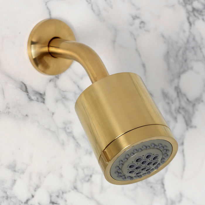 Kingston KSS3637AX Pressure Balanced Shower System with Slide/Grab Bar and Hand Shower, Brushed Brass