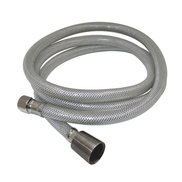 Kingston Nyloom KSSLSPR4K 60-Inch PVC Kitchen Spray Hose, Silver Gray/Black Stainless