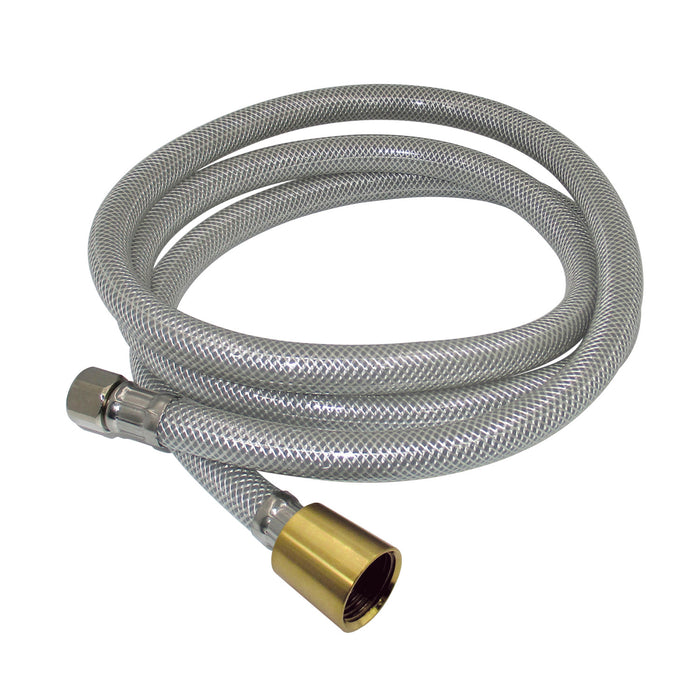 Kingston Nyloom KSSLSPR7K 60-Inch PVC Kitchen Spray Hose, Silver Gray/Brushed Brass