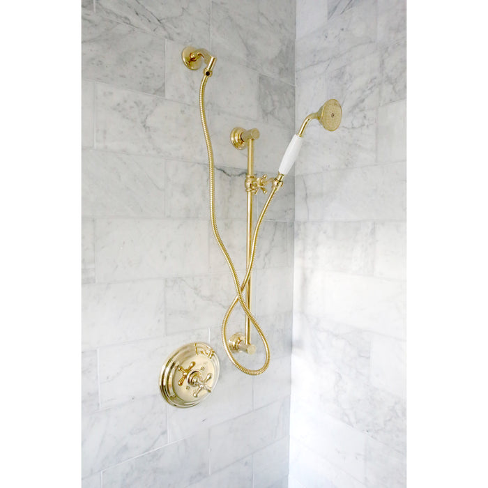 Kingston Heirloom KSX3522SG - Made To Match 24-Inch Brass Shower Slide Bar, Polished Brass