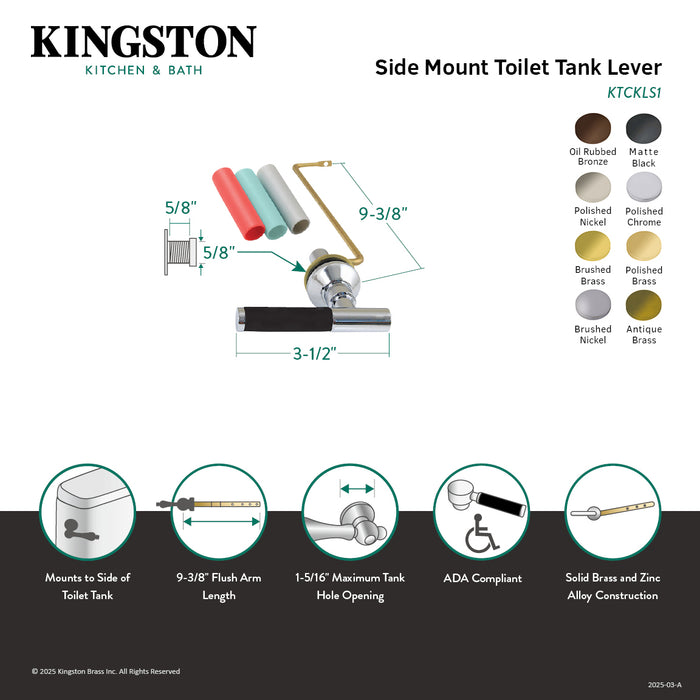 Kingston Sona KTCKLS5 - Kaiser Side Mount Toilet Tank Lever, Oil Rubbed Bronze