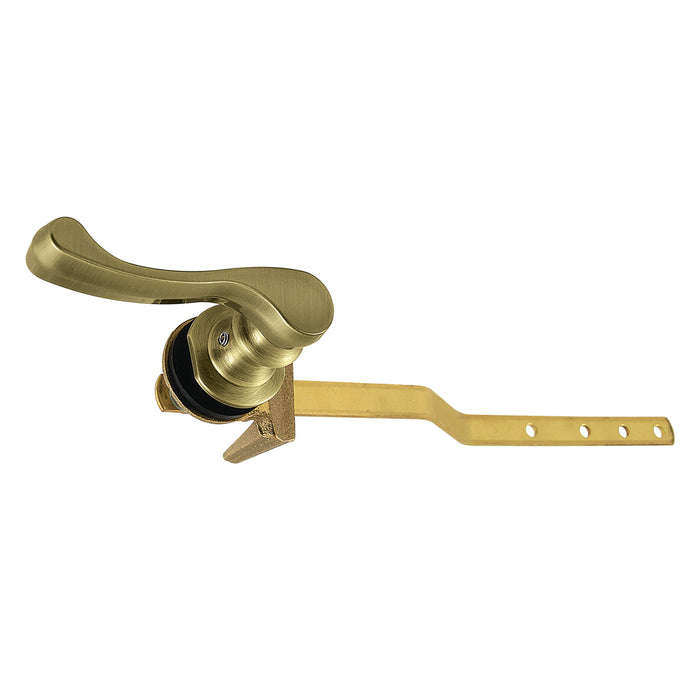 Kingston Tulare KTFL3 - French Front Mount Toilet Tank Lever, Antique Brass
