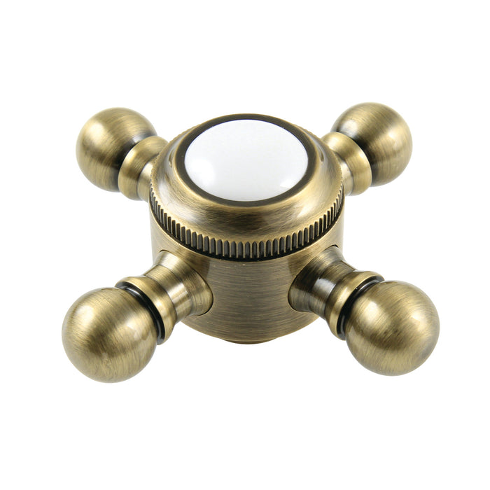 Kingston Buckingham KTHBX3 Metal Toilet Tank Lever Handle (Cross Shape), Antique Brass