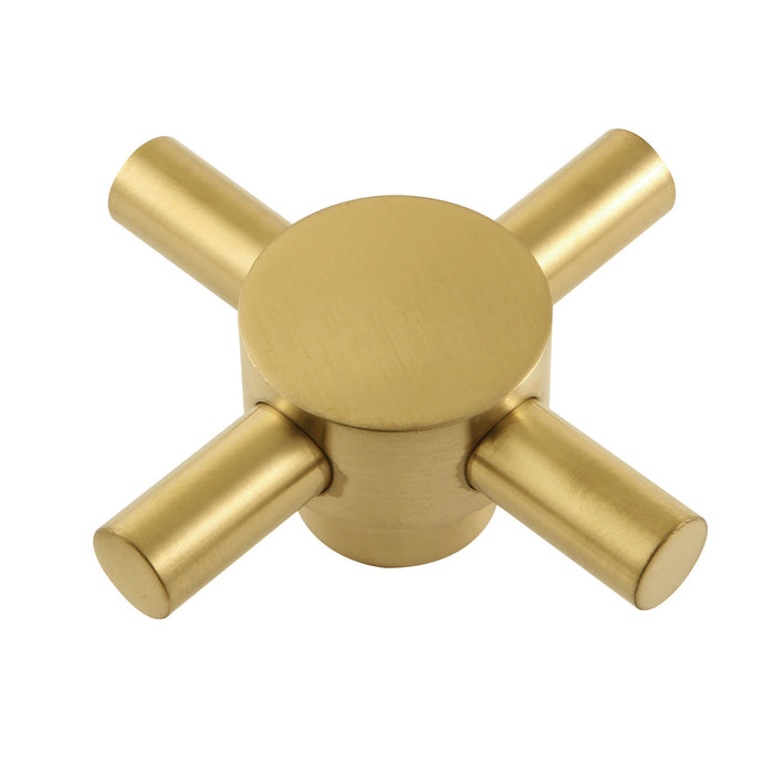 Kingston Concord KTHDX7 Metal Toilet Tank Lever Handle (Cross Shape), Brushed Brass