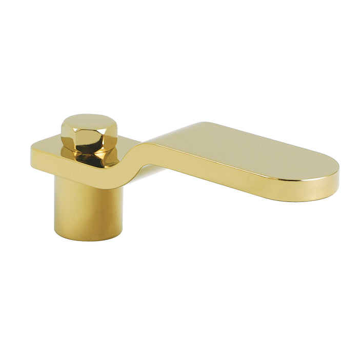 Whitaker KTHIL2 Metal Industrialist Lever Handle, Polished Brass