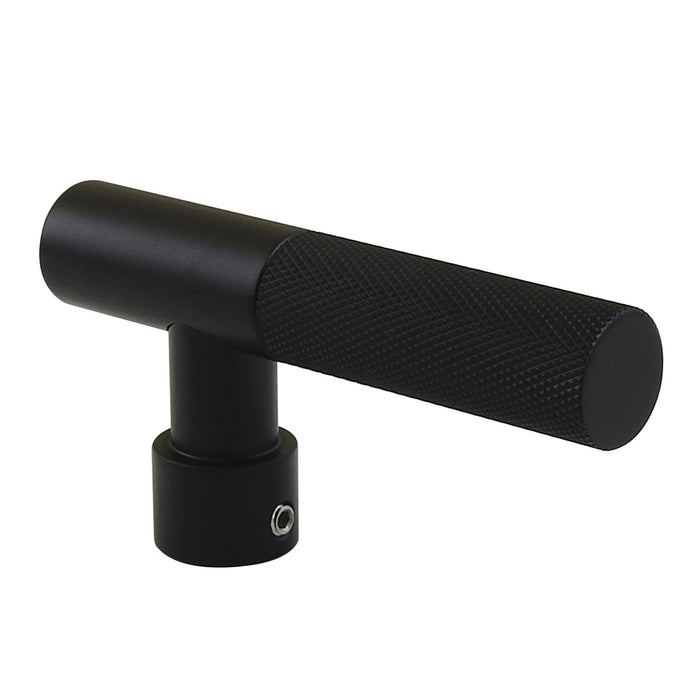 Convergent KTHKNL0 Metal Knurled Lever Handle, Matte Black