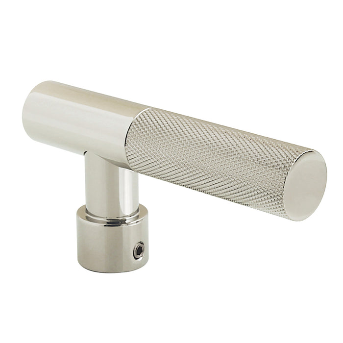 Kingston Convergent KTHKNL6 Brass Knurled Toilet Tank Lever Handle (Lever Shape), Polished Nickel