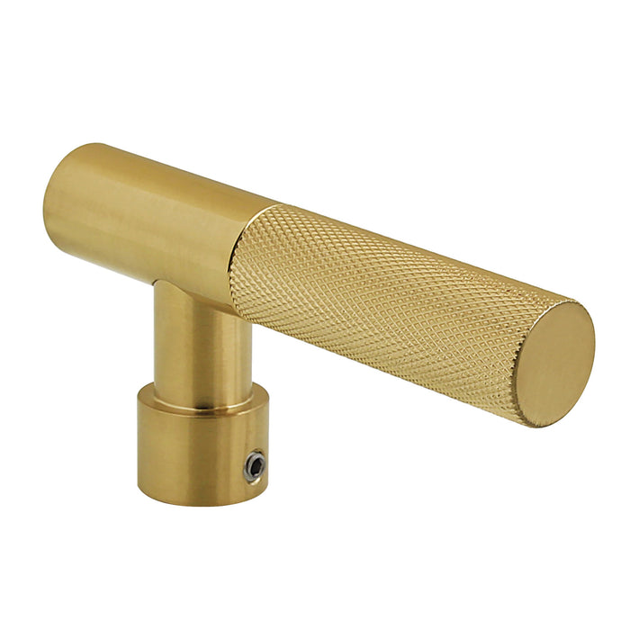 Convergent KTHKNL7 Metal Knurled Lever Handle, Brushed Brass