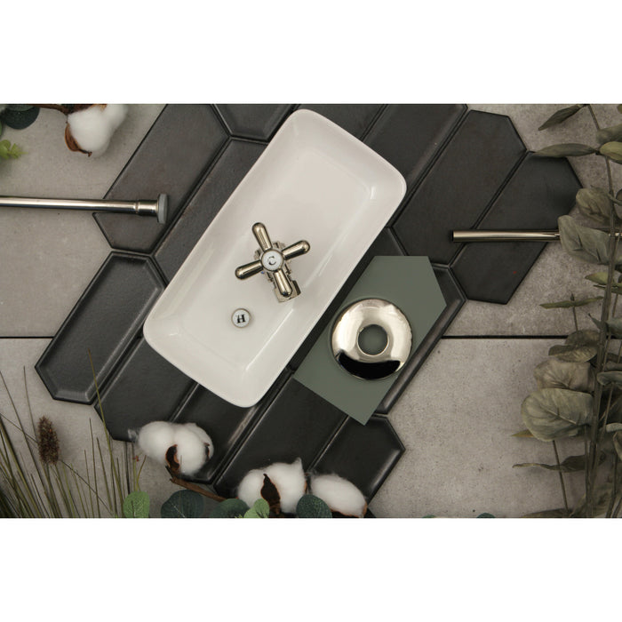 Kingston Heirloom KTK106P - Trimscape Toilet Supply Kit, 1/2-Inch IPS Inlet x 3/8-Inch Comp Outlet, Polished Nickel