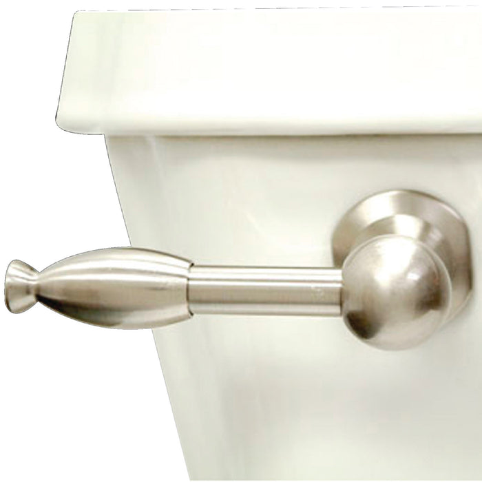 Kingston Knight KTKL8 Front Mount Toilet Tank Lever, Brushed Nickel