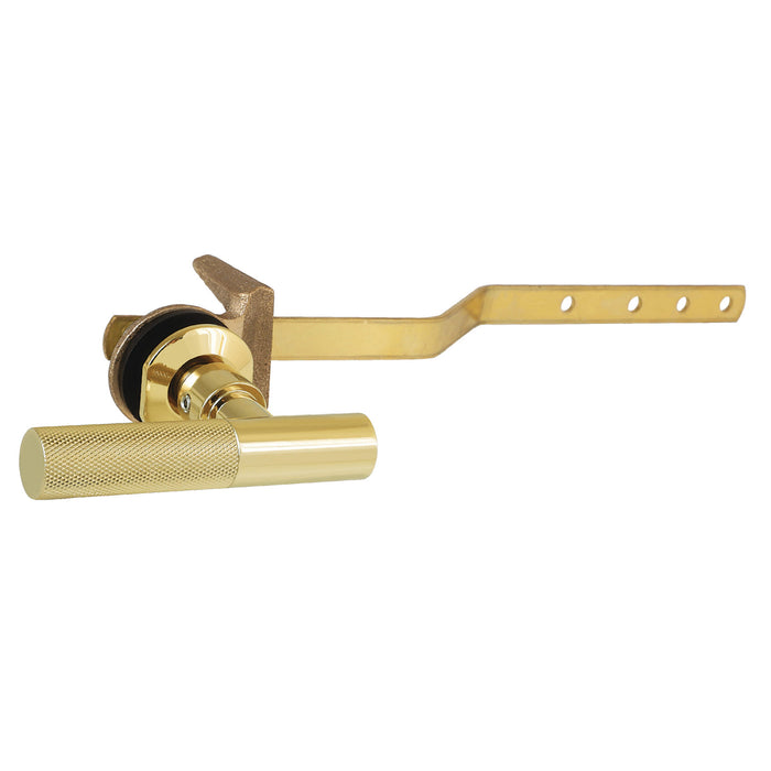 Kingston Sona KTKNL2 - Convergent Front Mount Toilet Tank Lever with Knurled Handle, Polished Brass