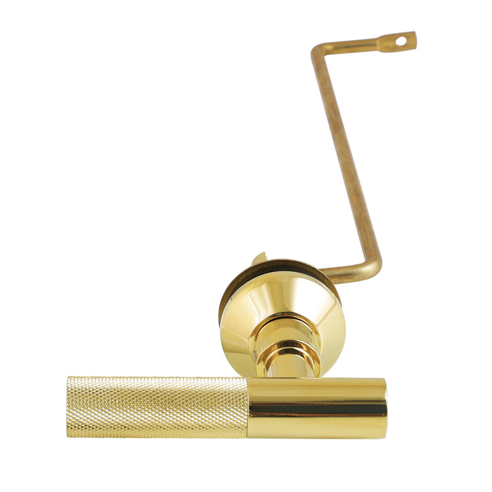 Kingston Sona KTKNLS2 - Convergent Side Mount Toilet Tank Lever with Knurled Handle, Polished Brass