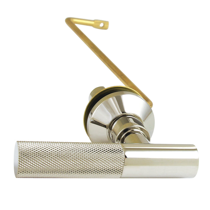 Kingston Sona KTKNLS6 - Convergent Side Mount Toilet Tank Lever with Knurled Handle, Polished Nickel