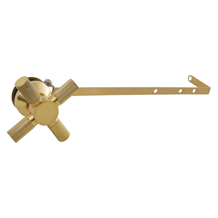 Kingston Convergent KTKNXD7 Universal Front or Side Mount Toilet Tank Lever, Brushed Brass