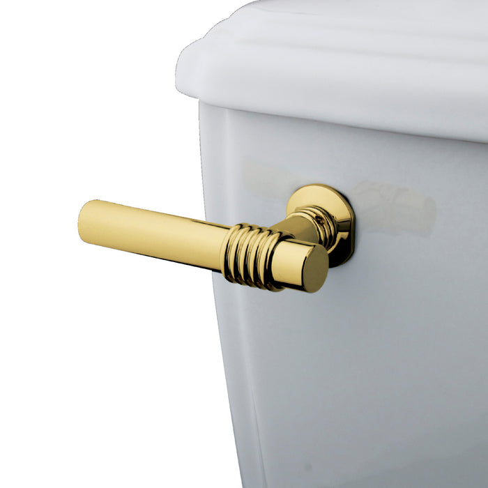 Kingston Tulare KTML2 - Milano Front Mount Toilet Tank Lever, Polished Brass