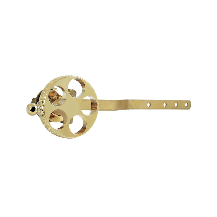 Kingston Sona KTRKX2 - Webb Front Mount Toilet Tank Lever with Knurled Handle, Polished Brass