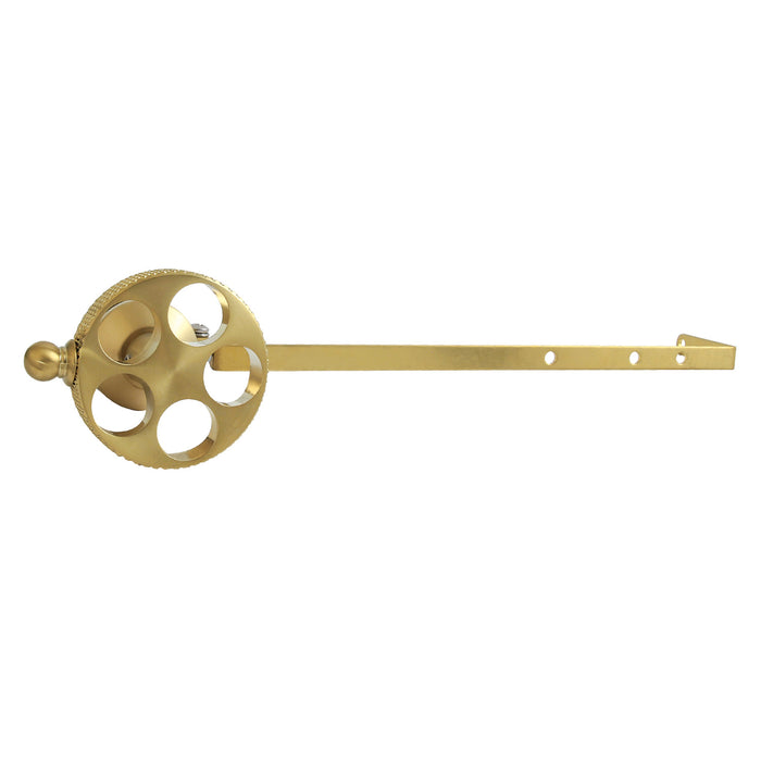 Kingston Sona KTRKXD7 - Webb Universal Front or Side Mount Toilet Tank Lever with Knurled Handle, Brushed Brass