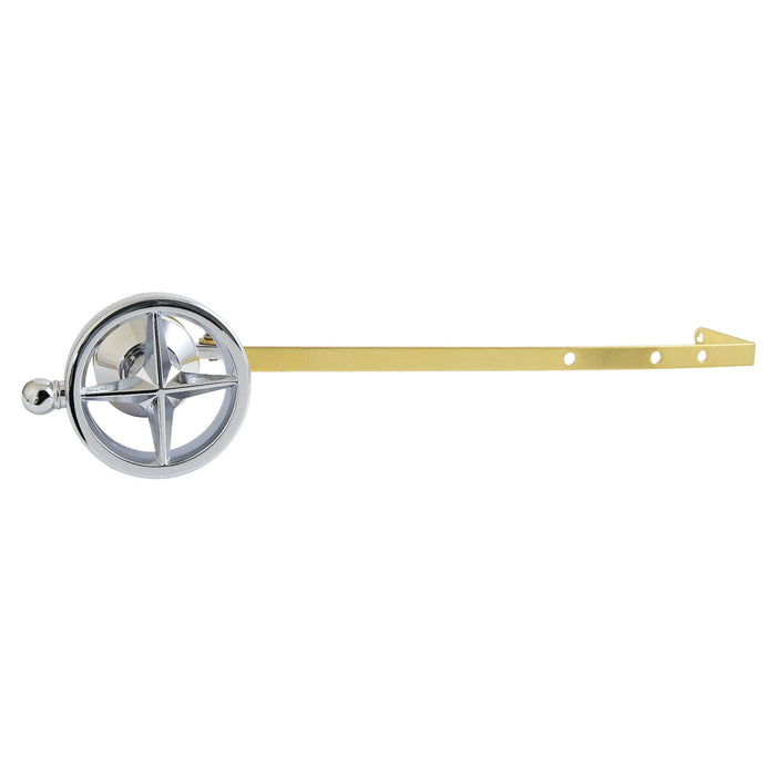 Kingston Sona KTRNKD1 - Levante Universal Front or Side Mount Toilet Tank Lever with Knurled Handle, Polished Chrome
