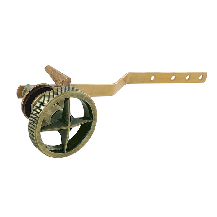 Kingston Ostro KTRNX3 Front Mount Toilet Tank Lever, Antique Brass
