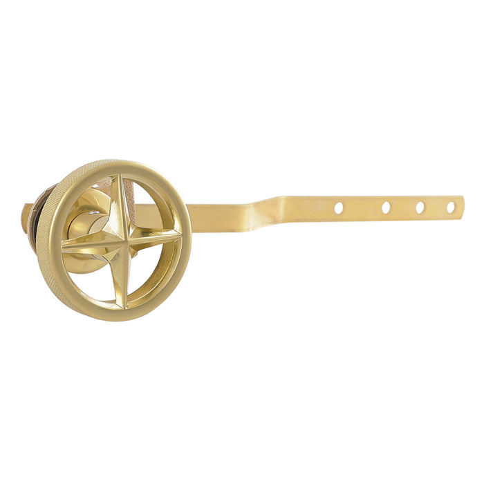 Kingston Ostro KTRNX7 Front Mount Toilet Tank Lever, Brushed Brass