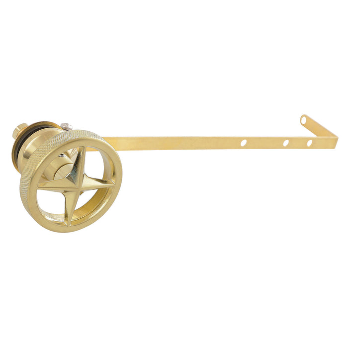 Kingston Ostro KTRNXD7 Universal Front or Side Mount Toilet Tank Lever, Brushed Brass
