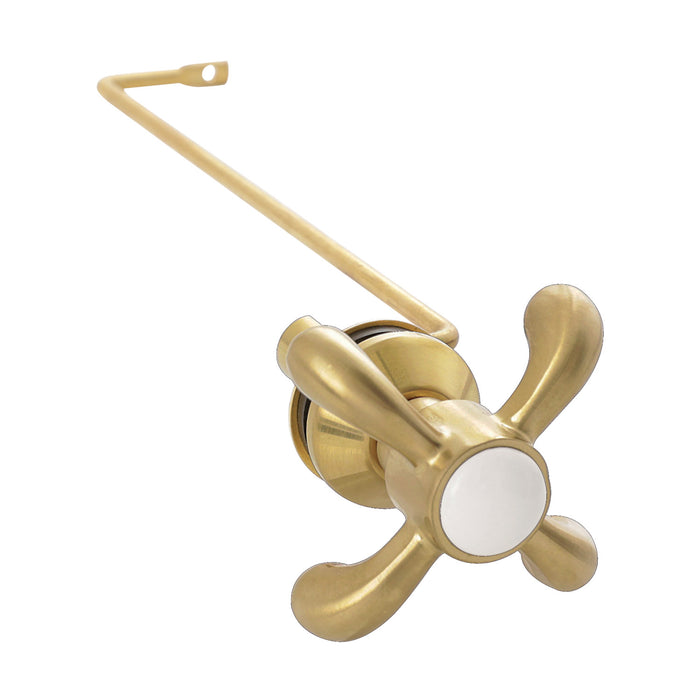 Kingston Heirloom KTTXS7 - French Country Side Mount Toilet Tank Lever, Brushed Brass