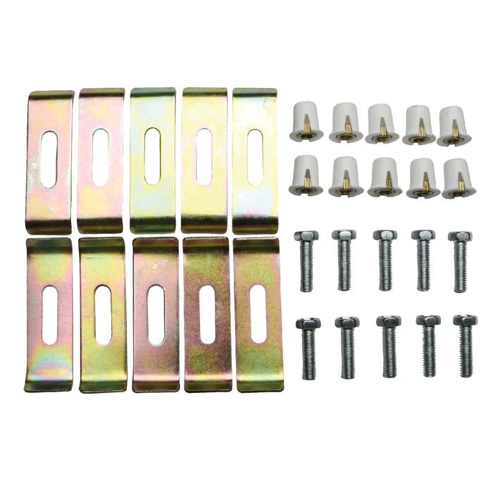 Kingston KUHDWR10 10-Piece Undermount Sink Mounting Clips, Stainless Steel