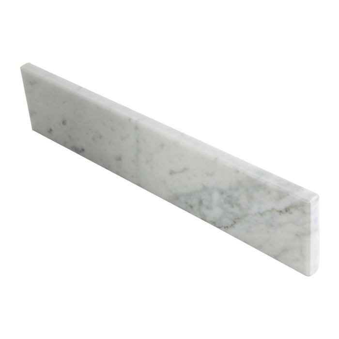 Kingston Templeton KVPB19MBS 19-Inch Carrara Marble Vanity Top Backsplash, Carrara White