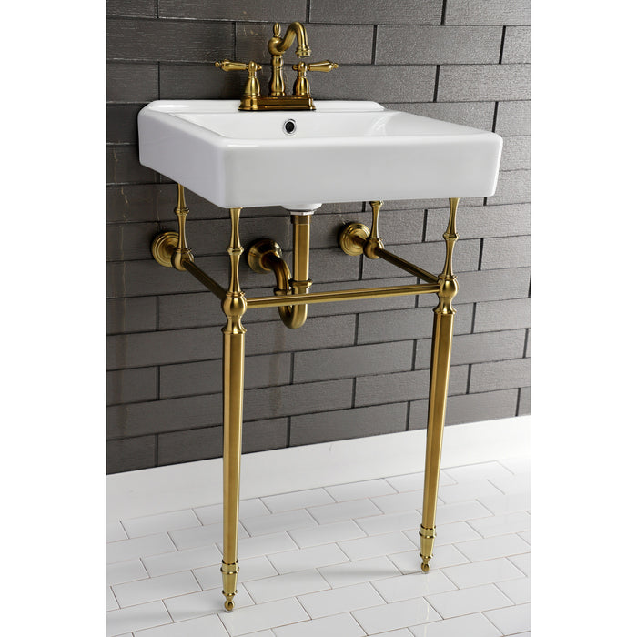 Edwardian KVPB2018W47 Console Sink, Brushed Brass